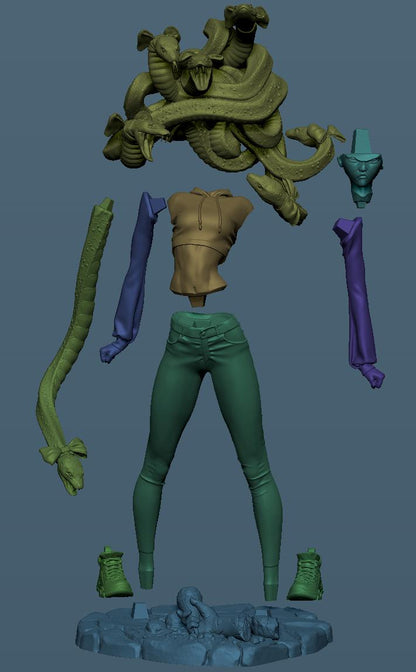 Medusa's First Date by 3dSqulpts | Unpainted | Print on Demand | Use Code FREESHIP50