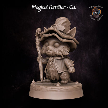 Magical Cat Familiar by Lubart Miniatures | Unpainted | Print on Demand | Use Code FREESHIP50