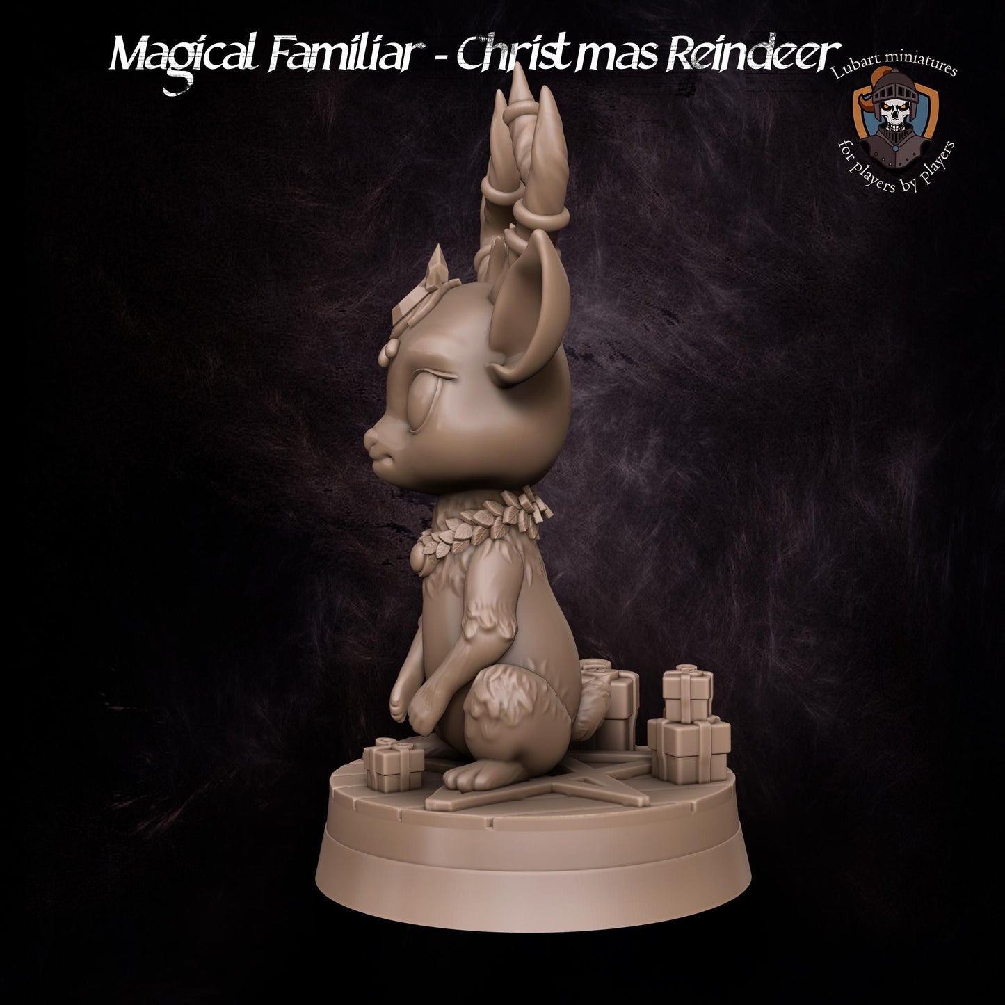 Magical Reindeer Familiar by Lubart Miniatures | Unpainted | Print on Demand | Use Code FREESHIP50