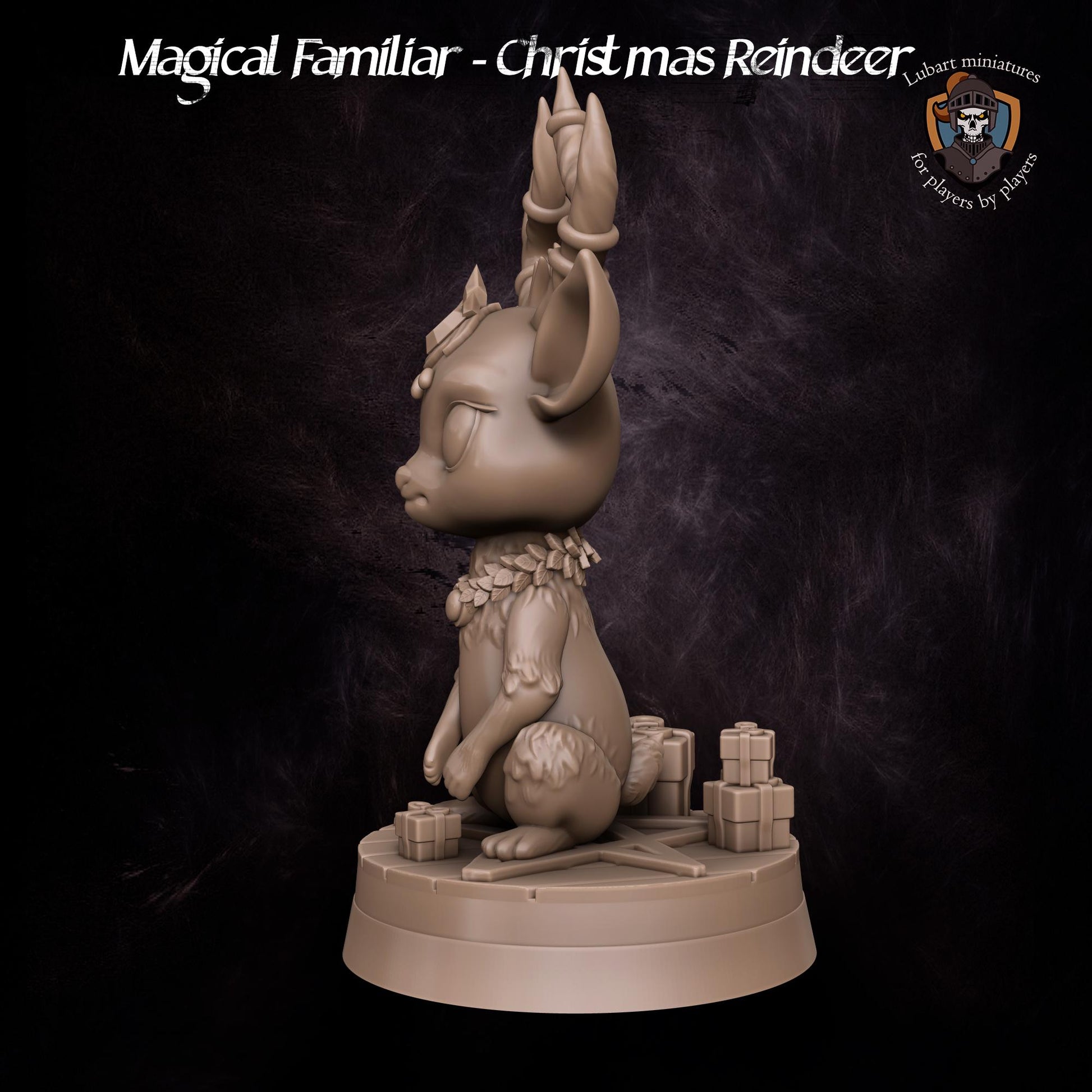 Magical Reindeer Familiar by Lubart Miniatures | Unpainted | Print on Demand | Use Code FREESHIP50
