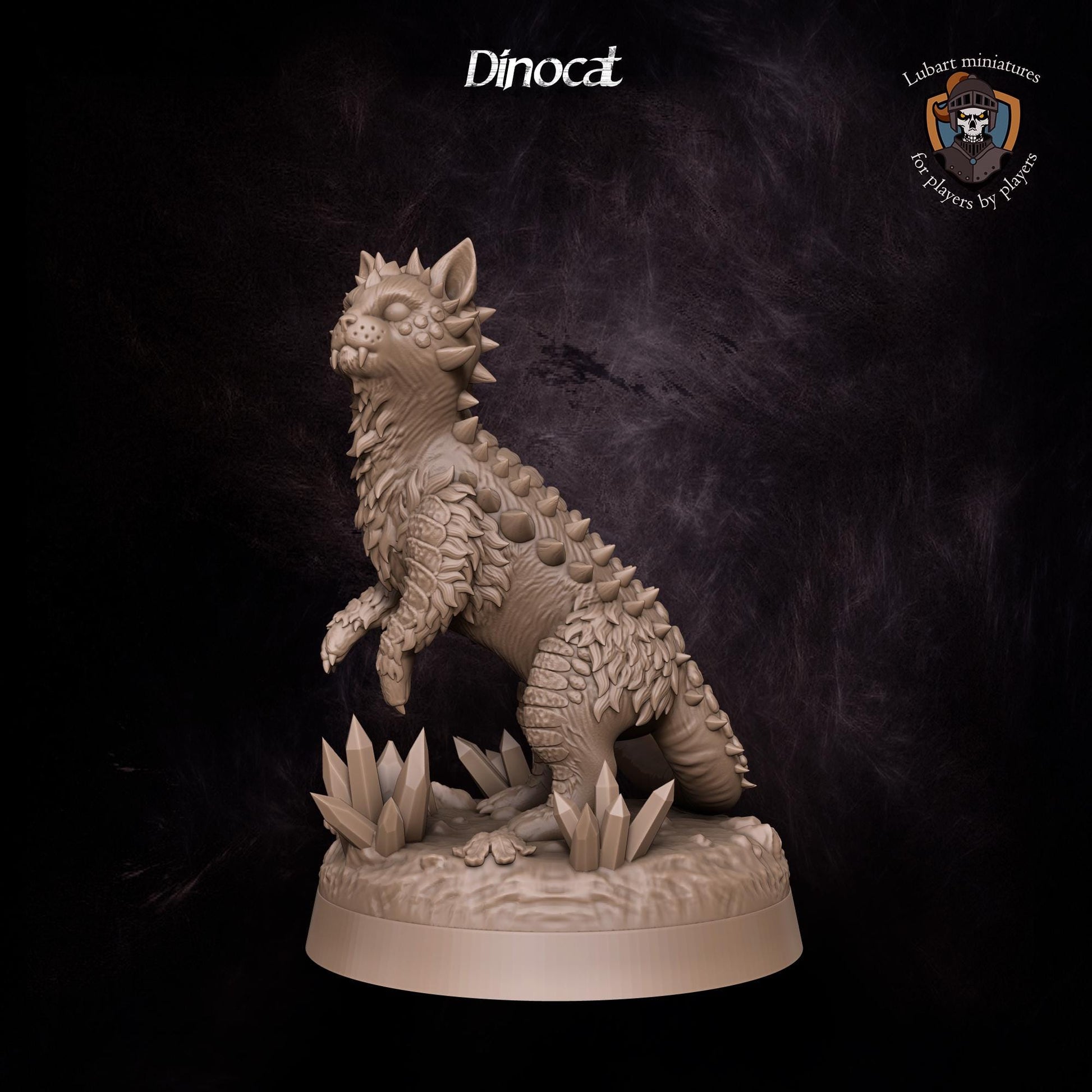 Magical Dinocat Familiar by Lubart Miniatures | Unpainted | Print on Demand | Use Code FREESHIP50