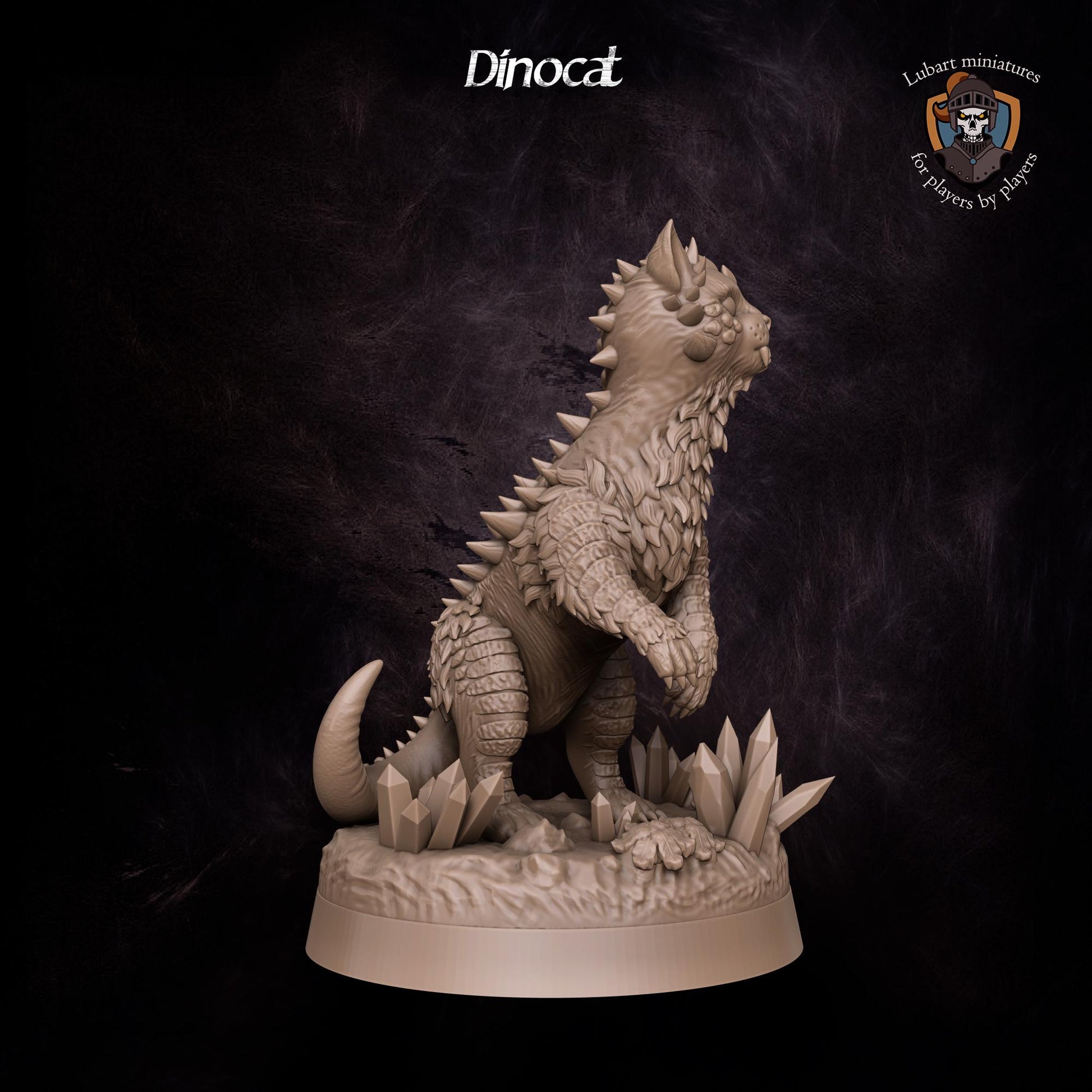 Magical Dinocat Familiar by Lubart Miniatures | Unpainted | Print on Demand | Use Code FREESHIP50