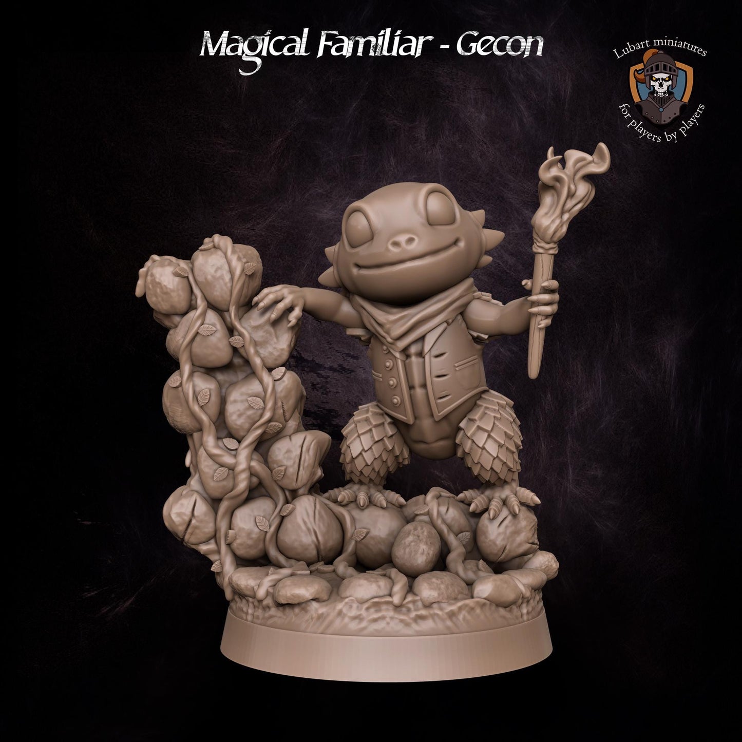Magical Gecon Familiar by Lubart Miniatures | Unpainted | Print on Demand | Use Code FREESHIP50