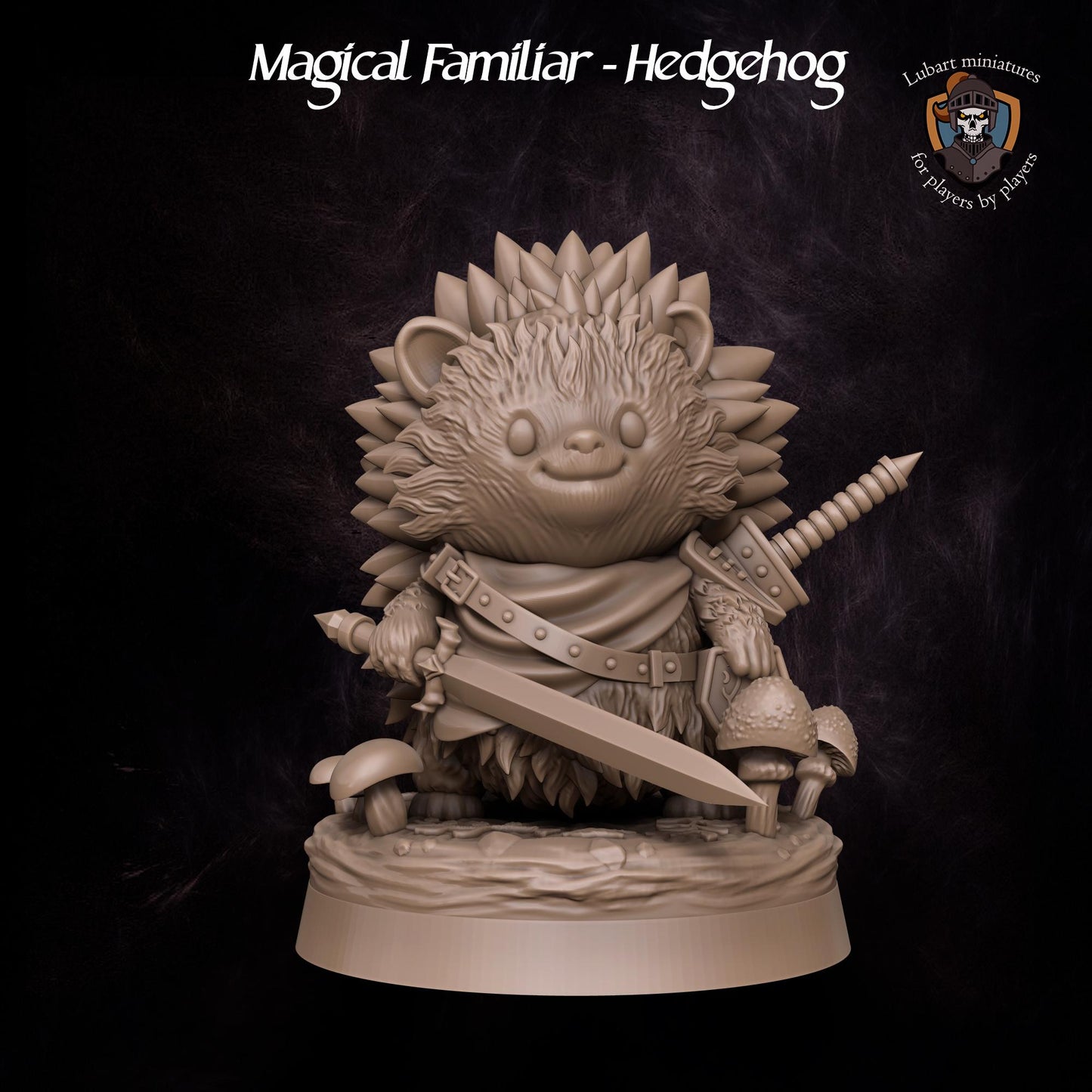 Magical Hedgehog Familiar by Lubart Miniatures | Unpainted | Print on Demand | Use Code FREESHIP50