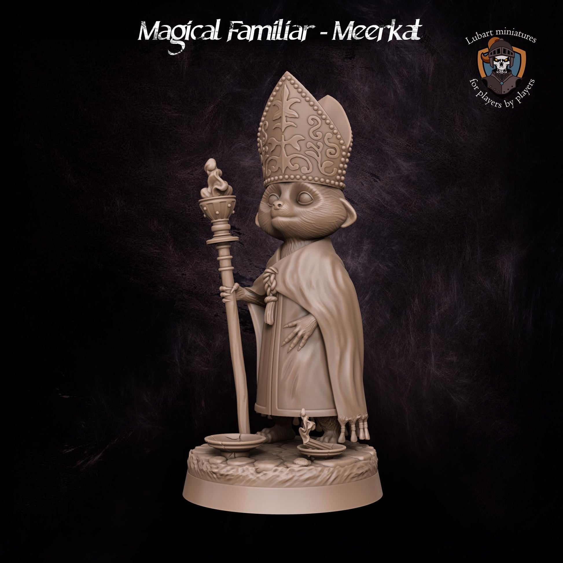 Magical Meerkat Familiar by Lubart Miniatures | Unpainted | Print on Demand | Use Code FREESHIP50