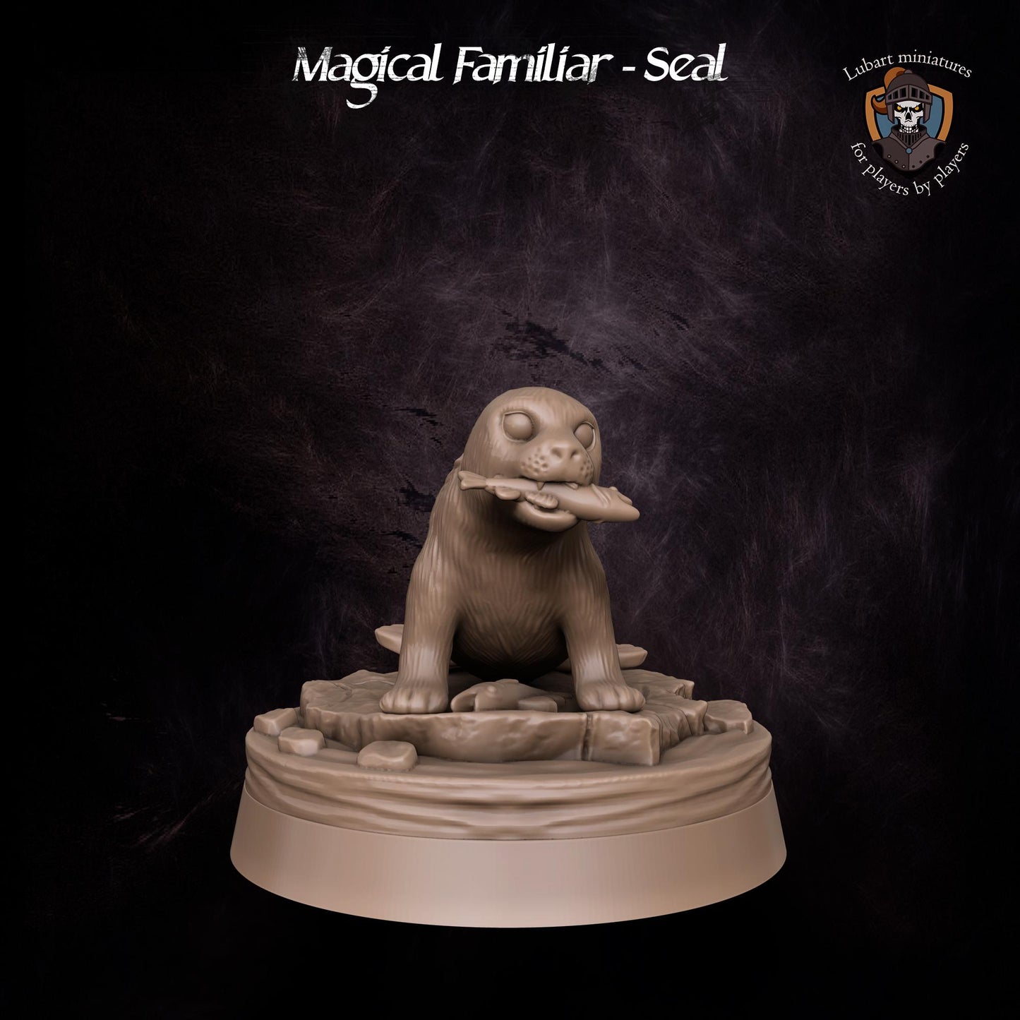 Magical Seal Familiar by Lubart Miniatures | Unpainted | Print on Demand | Use Code FREESHIP50