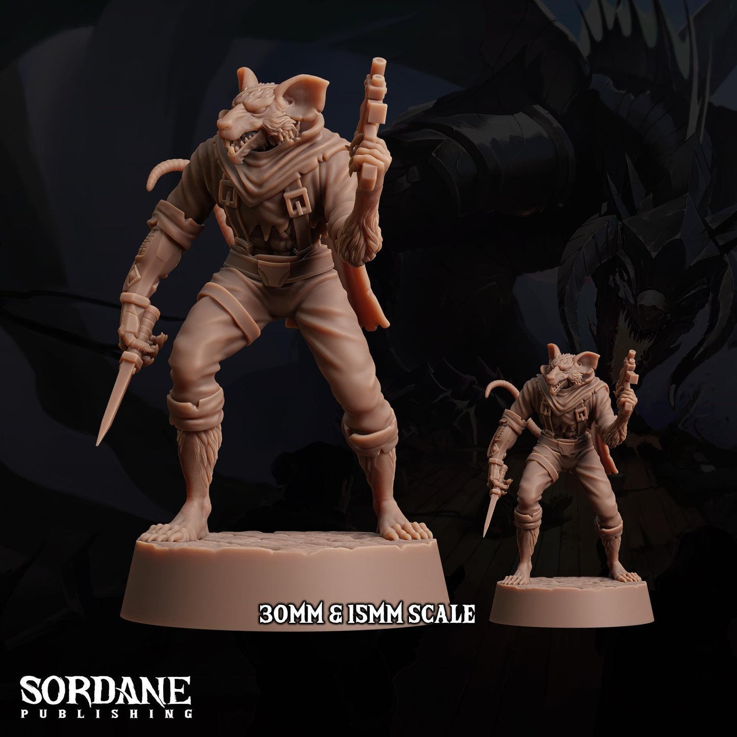 Wererat Assassin by Sordane Publishing | Unpainted | Print on Demand | Use Code FREESHIP50