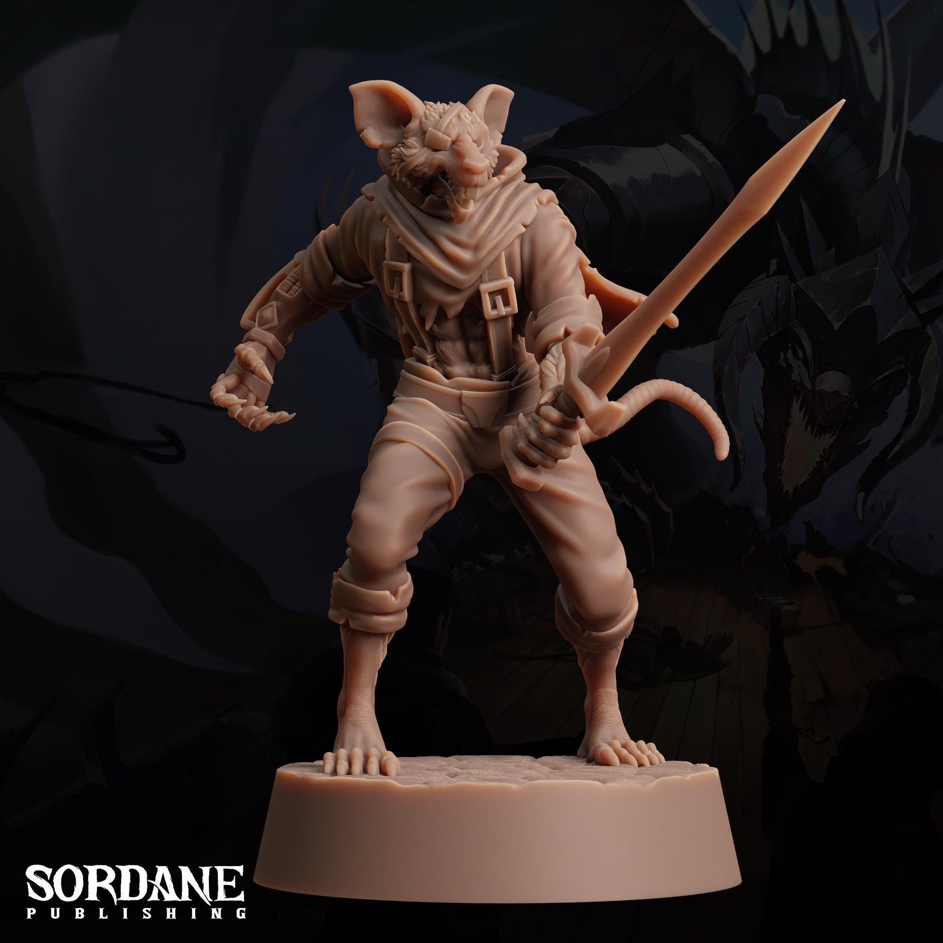 Wererat Assassin by Sordane Publishing | Unpainted | Print on Demand | Use Code FREESHIP50