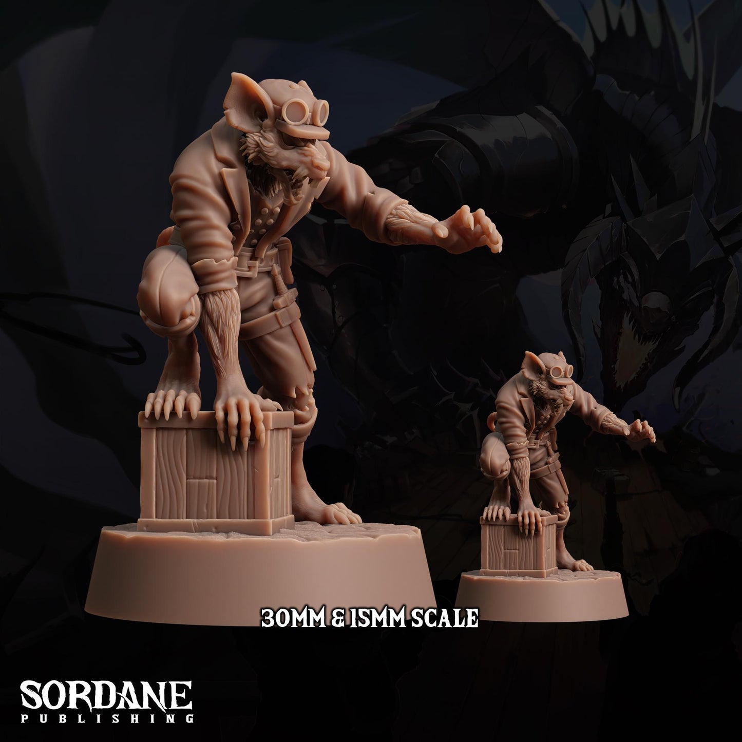 Wererat Scout by Sordane Publishing | Unpainted | Print on Demand | Use Code FREESHIP50
