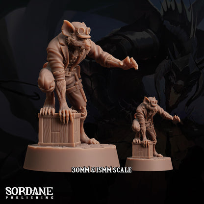 Wererat Scout by Sordane Publishing | Unpainted | Print on Demand | Use Code FREESHIP50