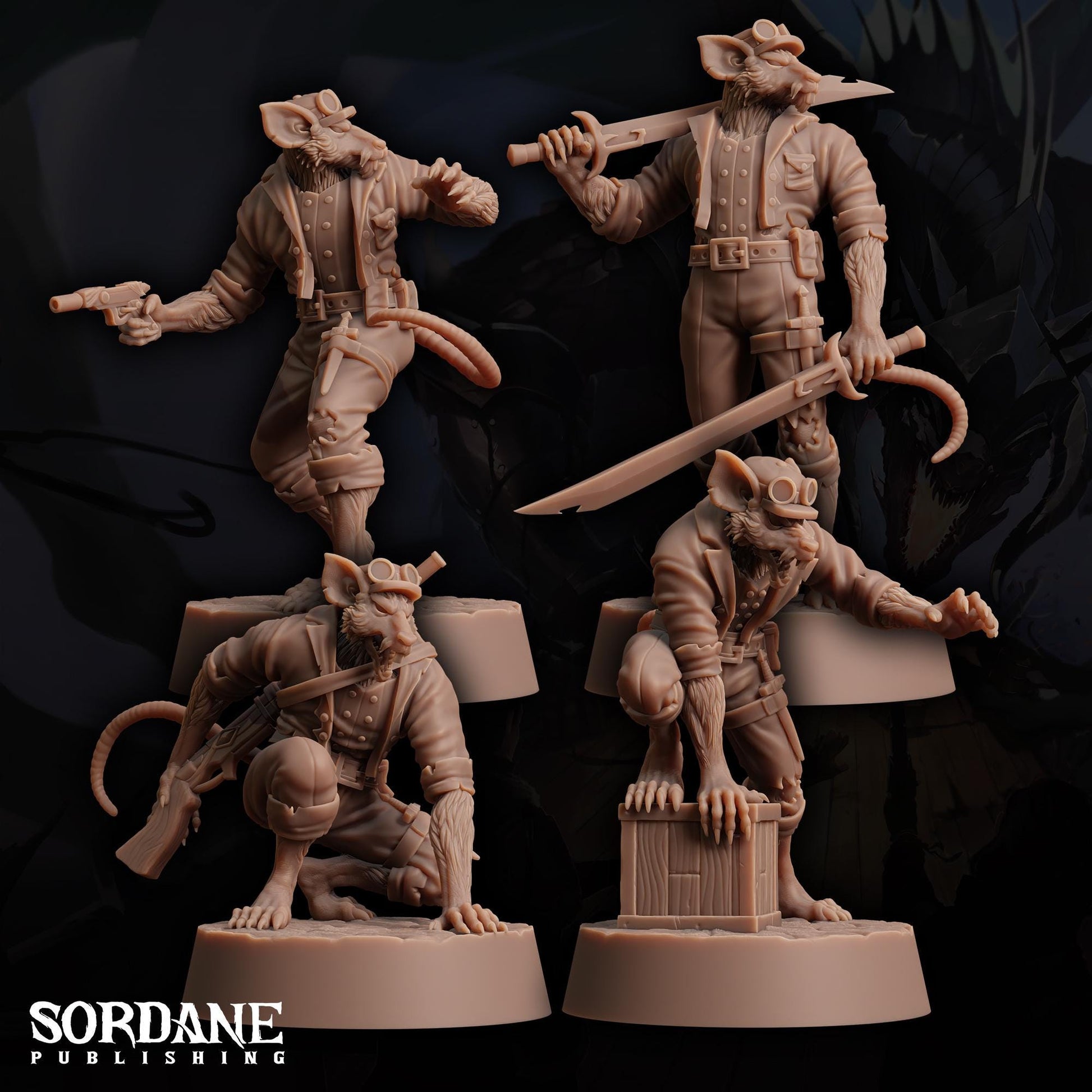 Wererat Scout by Sordane Publishing | Unpainted | Print on Demand | Use Code FREESHIP50
