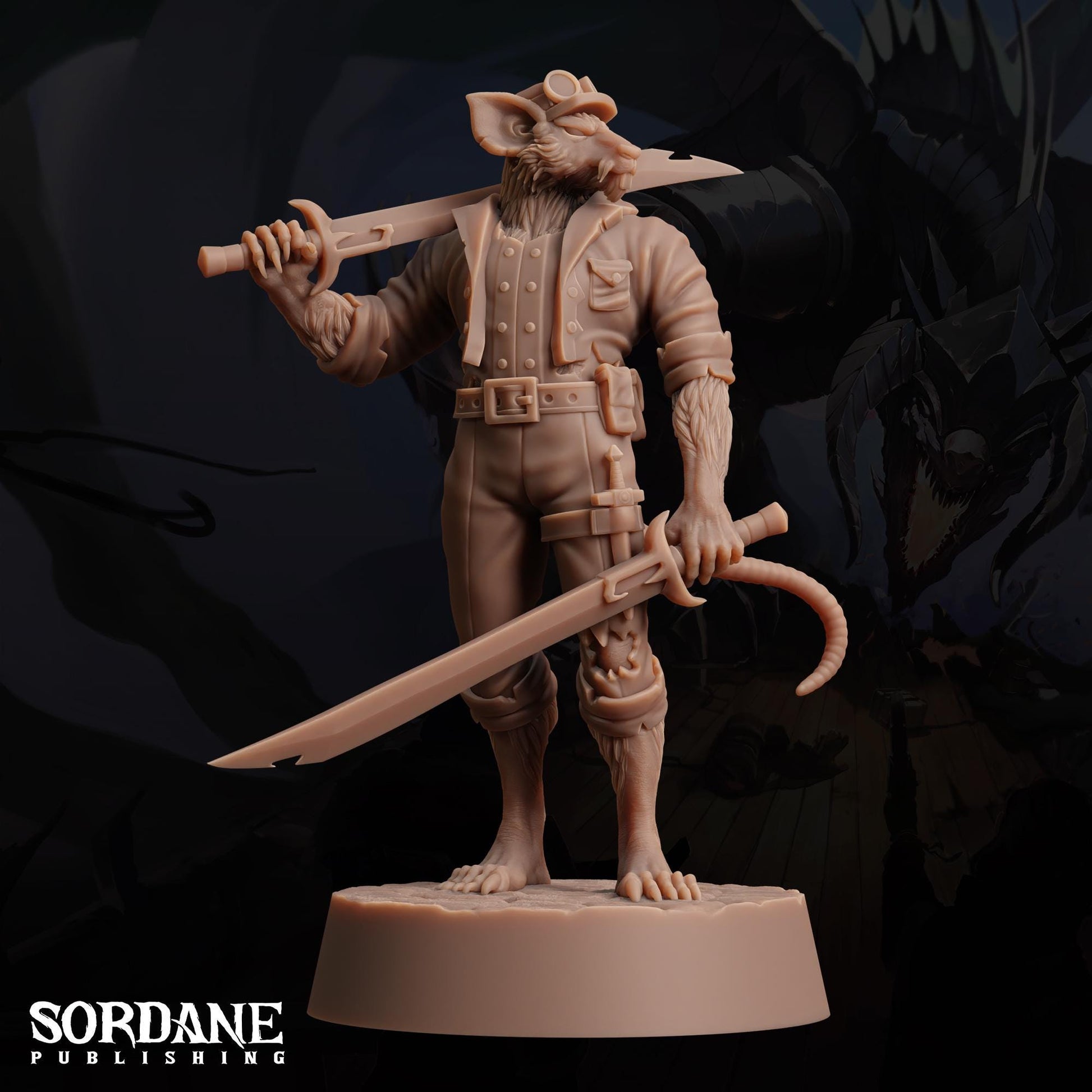 Wererat Scout by Sordane Publishing | Unpainted | Print on Demand | Use Code FREESHIP50