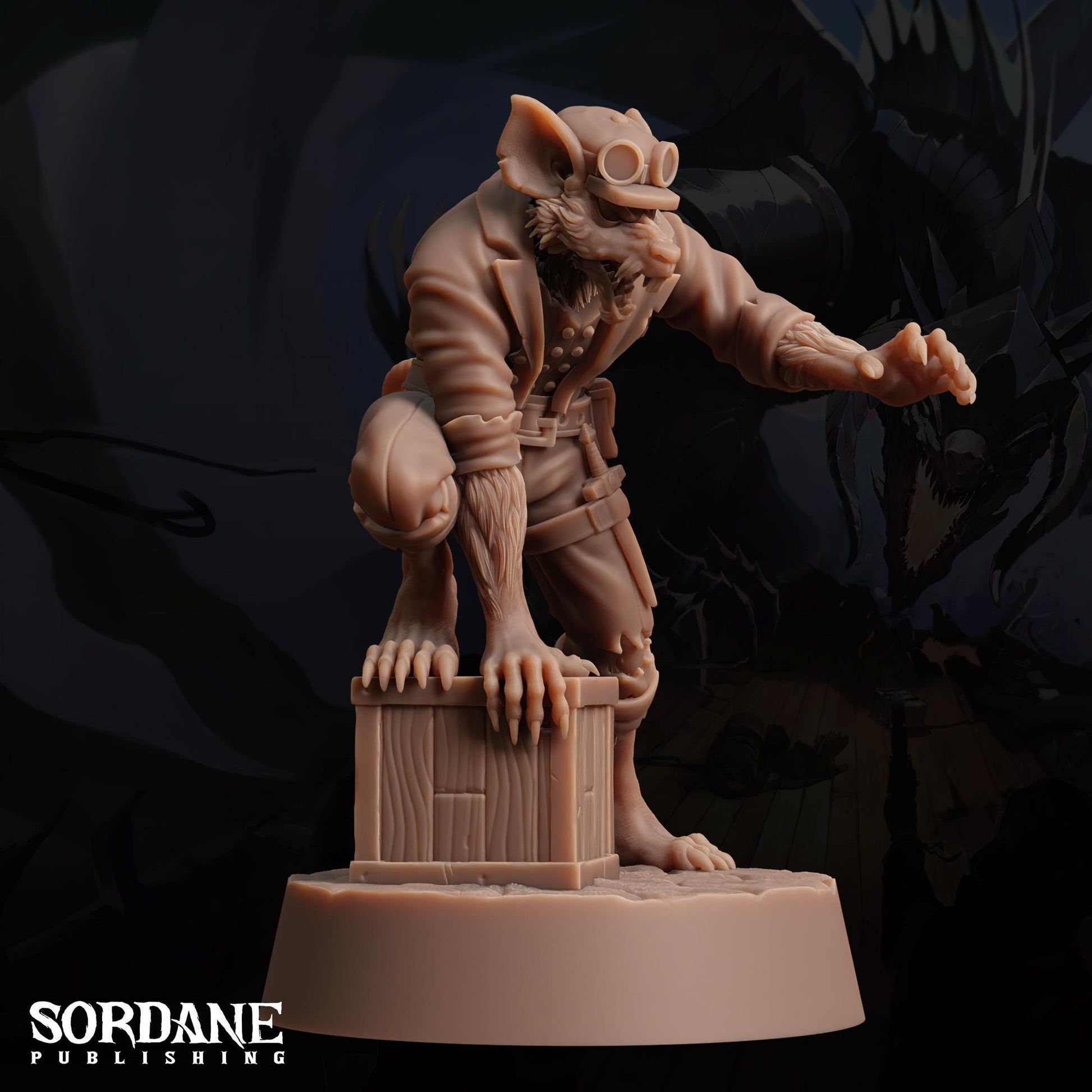 Wererat Scout by Sordane Publishing | Unpainted | Print on Demand | Use Code FREESHIP50