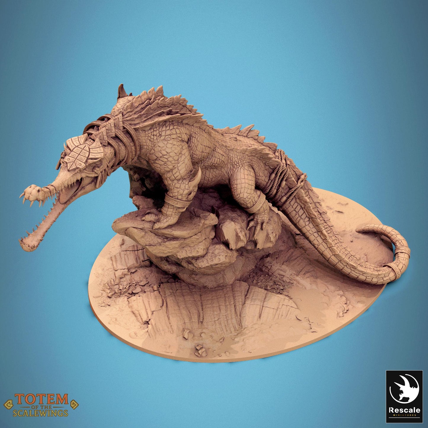 Ancient Alligator by Rescale Miniatures | Unpainted | Print on Demand | Use Code FREESHIP50