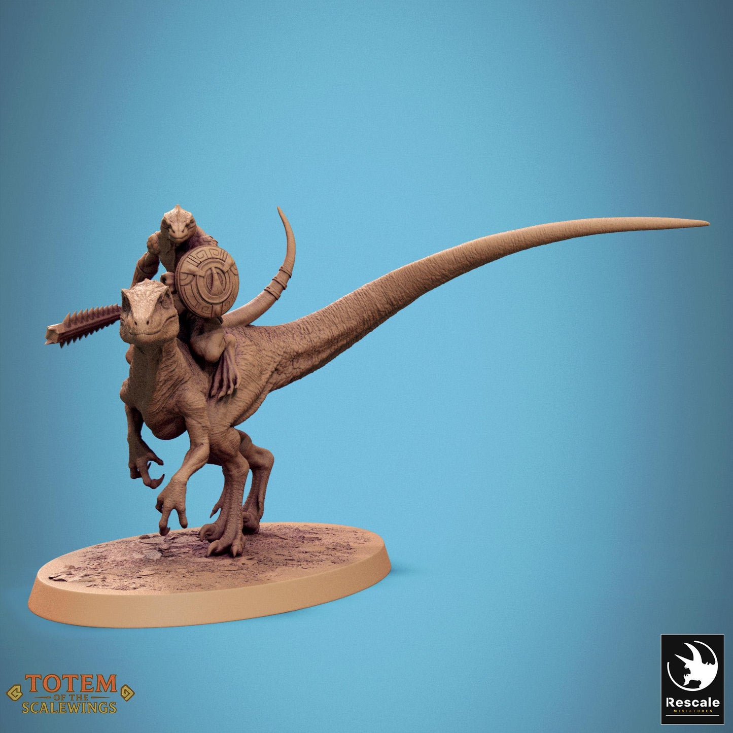 Jurassic Velociraptor, Mounts by Rescale Miniatures | Unpainted | Print on Demand | Use Code FREESHIP50