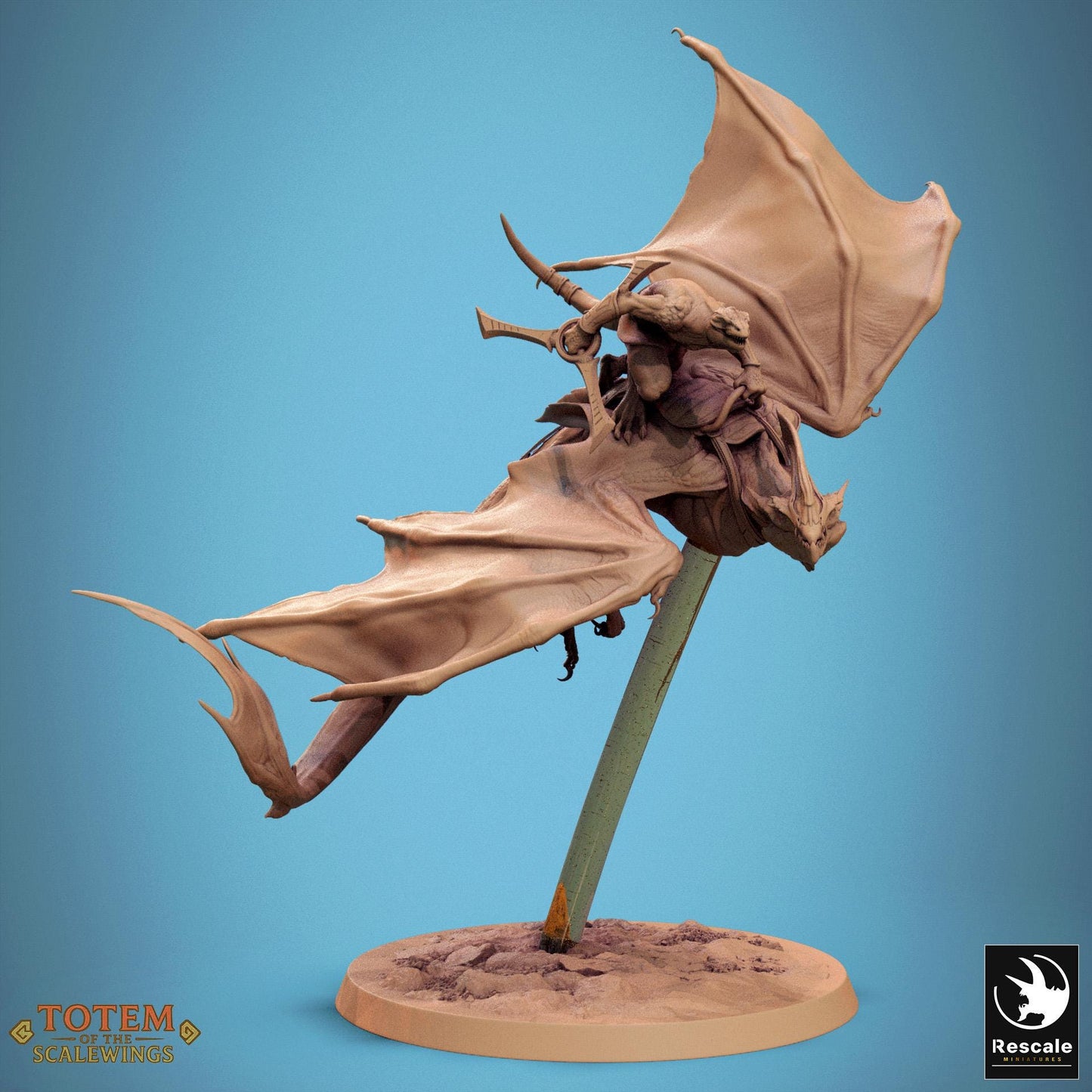 Zicoatl, Mounted by Rescale Miniatures | Unpainted | Print on Demand | Use Code FREESHIP50