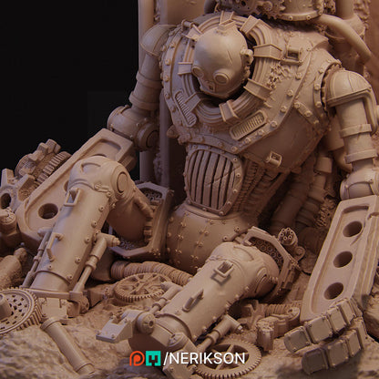 Abandoned Robot Diorama by Nerikson | Unpainted | Print on Demand | Use Code FREESHIP50