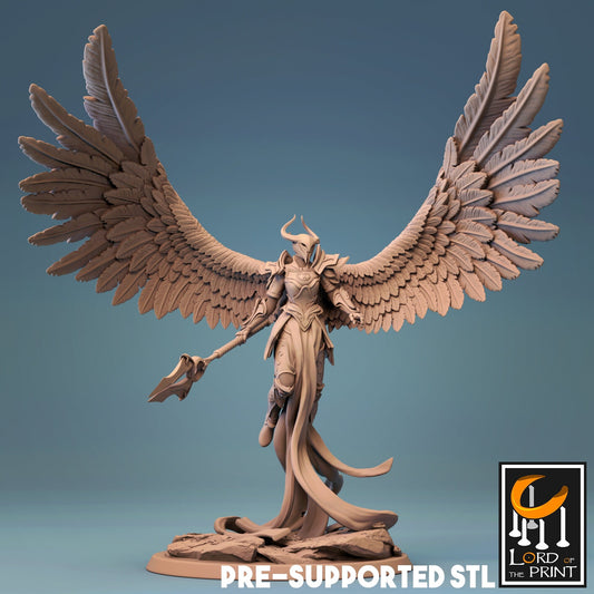 Angelic Female Warrior by Rescale Miniatures | Please Read Description | Print on Demand