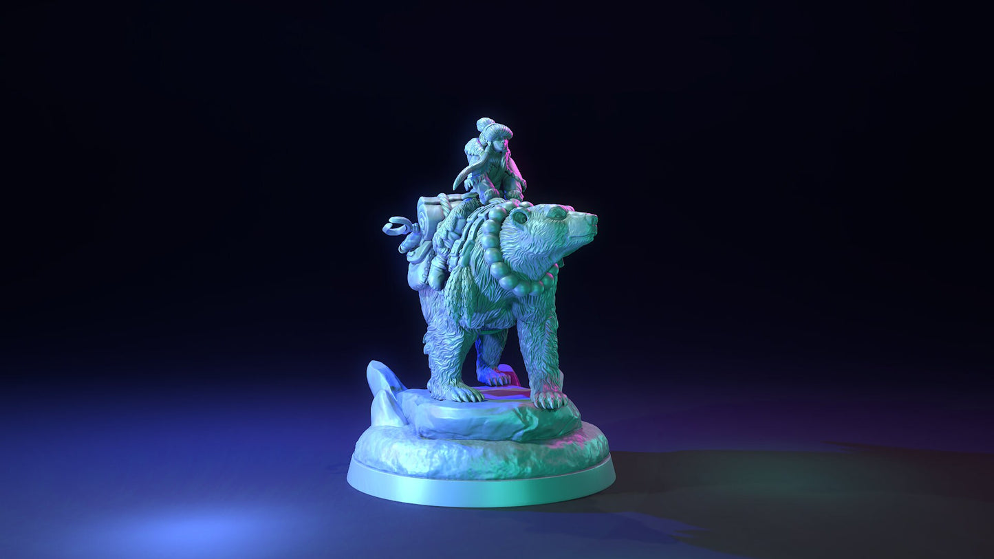 Arctic Druid and Polar Bear Mount by Dragon Trappers Lodge