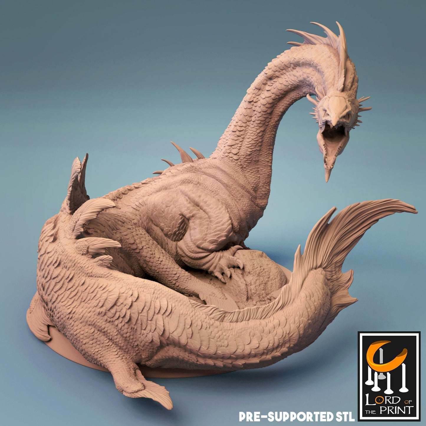 Eel Drakes and Hydra by Rescale Miniatures | Please Read Description