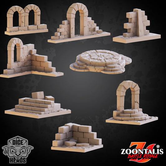 Ruins Scatter Terrain by Dice Heads