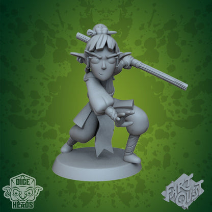Moxie, Pan, & Tick-Tock Miniatures from Fart Quest by Dice Heads | Please Read Description