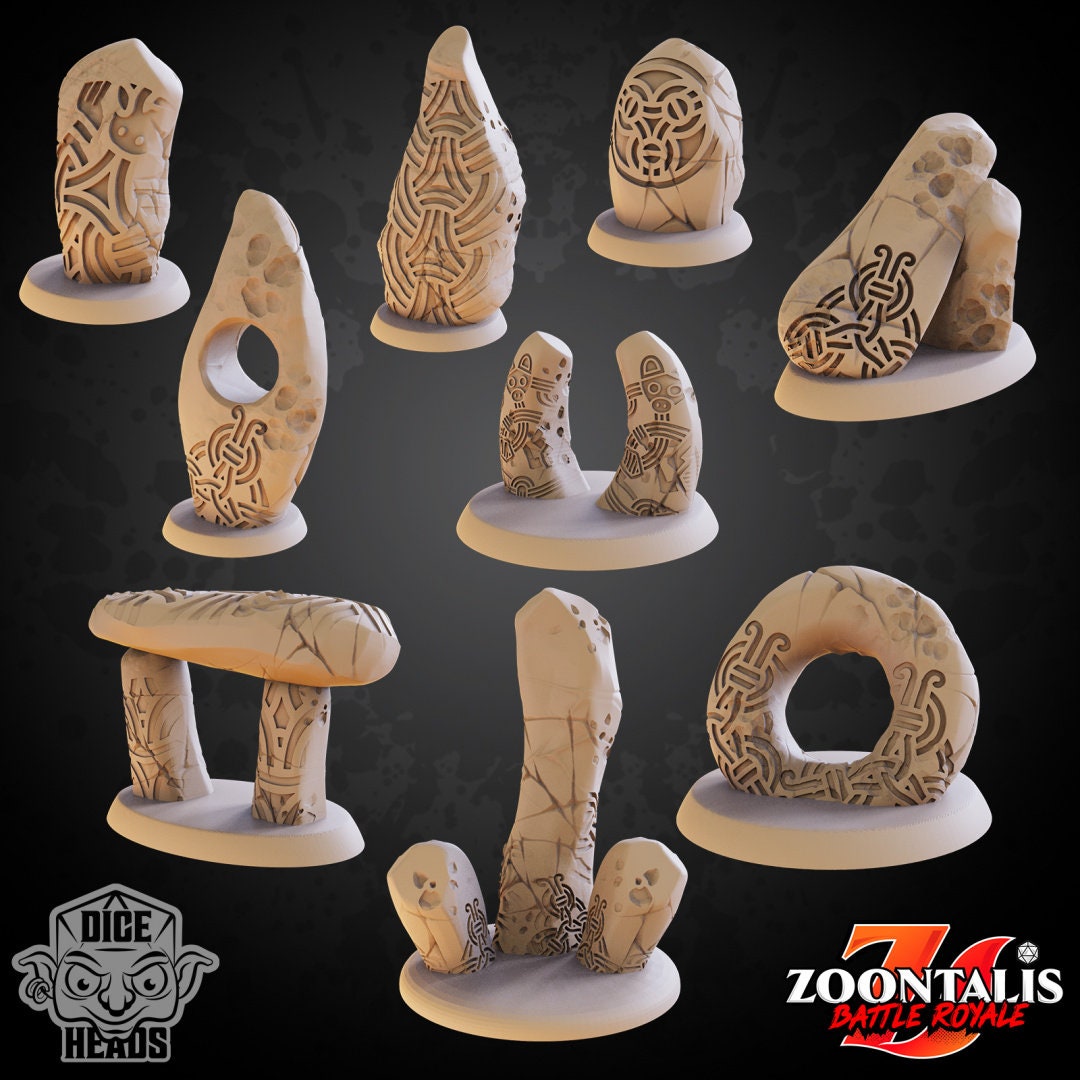 Standing Stones by Dice Heads