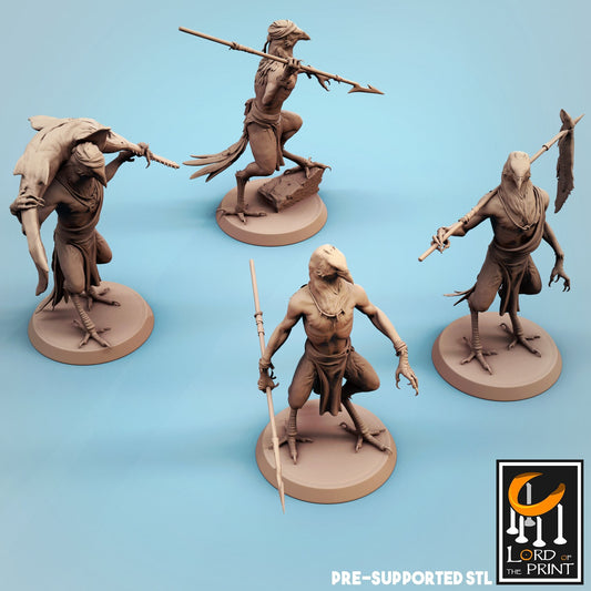 Kenku Fishers by Rescale Miniatures | Please Read Description | Print on Demand