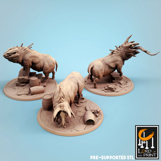 Corrupted Pigs by Rescale Miniatures | Please Read Description | Print on Demand