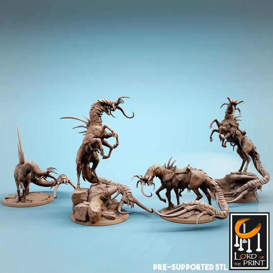 Corrupted Horses by Rescale Miniatures | Please Read Description | Print on Demand