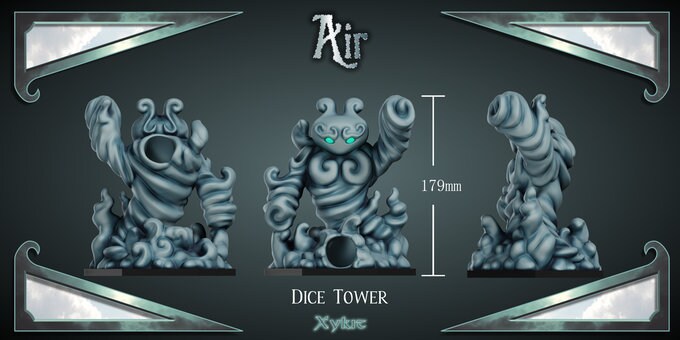 Elemental Dice Towers by Xykit