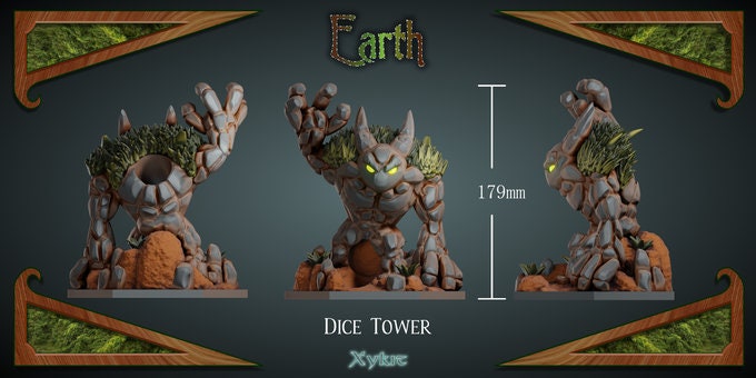 Elemental Dice Towers by Xykit