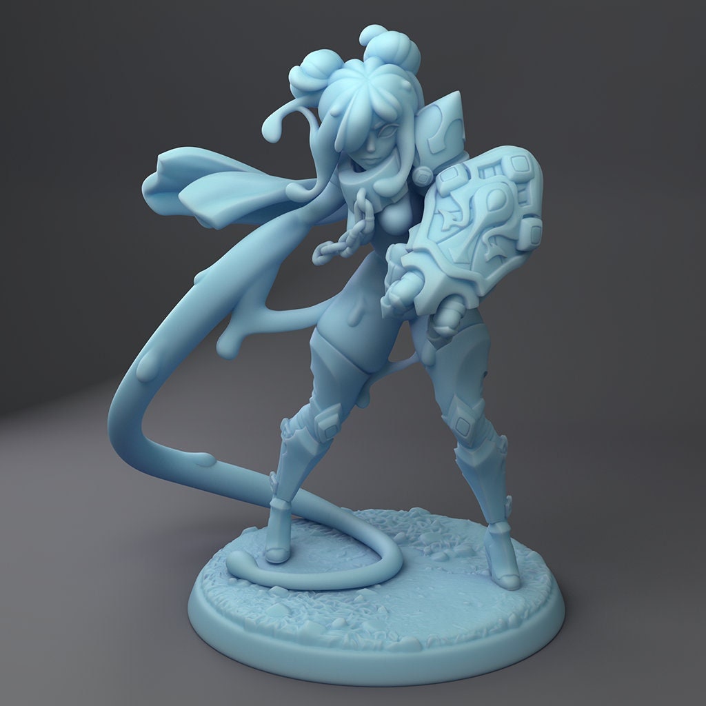 Miry, Slime Girl by Twin Goddess Miniatures | Please Read Description | Print on Demand