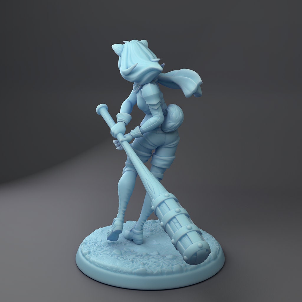 Shiba, female fighter by Twin Goddess Miniatures