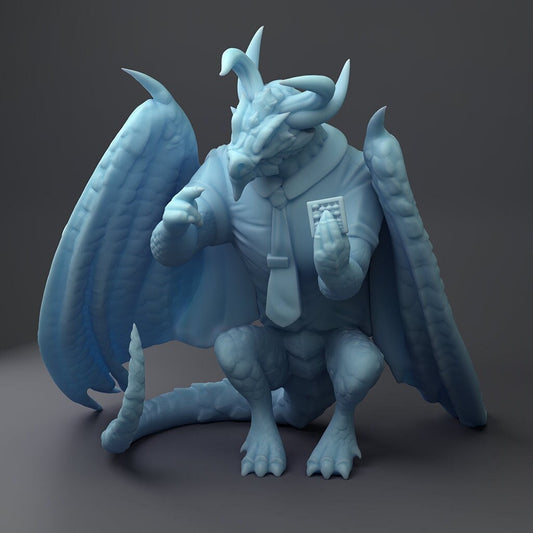 Auritax, Dragon Accountant by Twin Goddess Miniatures