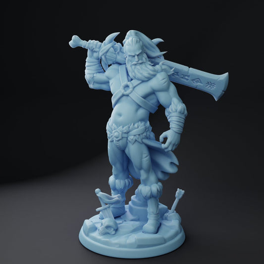 Thornan the Dadbarian by Twin Goddess Miniatures | Please Read Description | Print on Demand