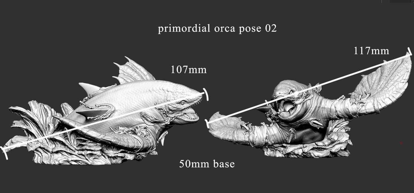 Primordial Orca by Mini Monster Mayhem | Please Read Description | Print on Demand