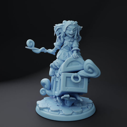 Quart, Goblin/Gnome Wizard by Twin Goddess Miniatures | Please Read Description | Print on Demand