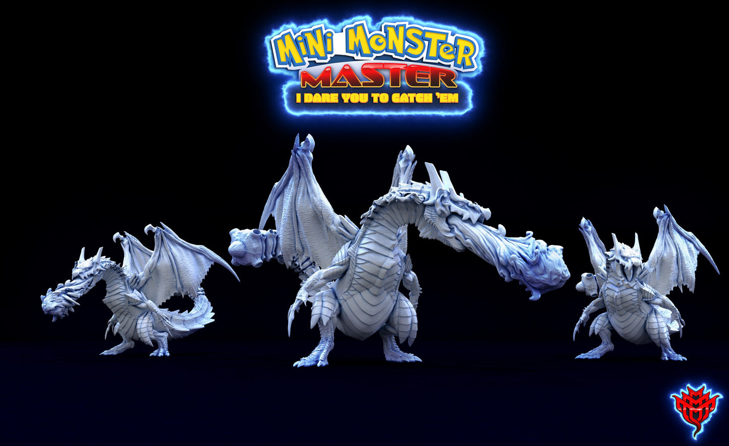 Colossal Inferno Drake by Mini Monster Mayhem | Please Read Description | Print on Demand