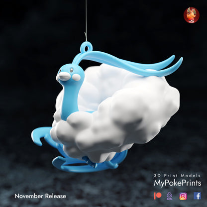 Cotton Bird & Humming Monster Ornaments by MyPokePrints