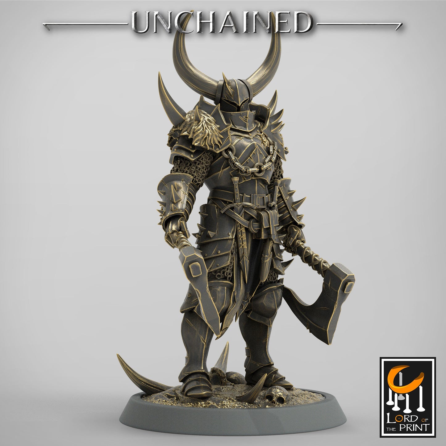 Unchained Dual Axe Light Infantry by Lord of the Print | Please Read Description