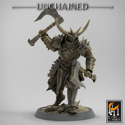 Unchained Dual Axe Light Infantry by Lord of the Print | Please Read Description