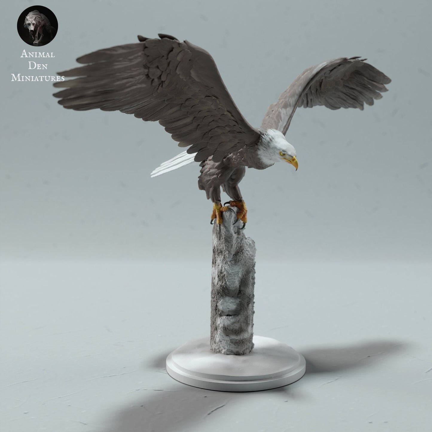 Bald Eagle 1:20 Scale Model by Animal Den Miniatures | Please Read Description