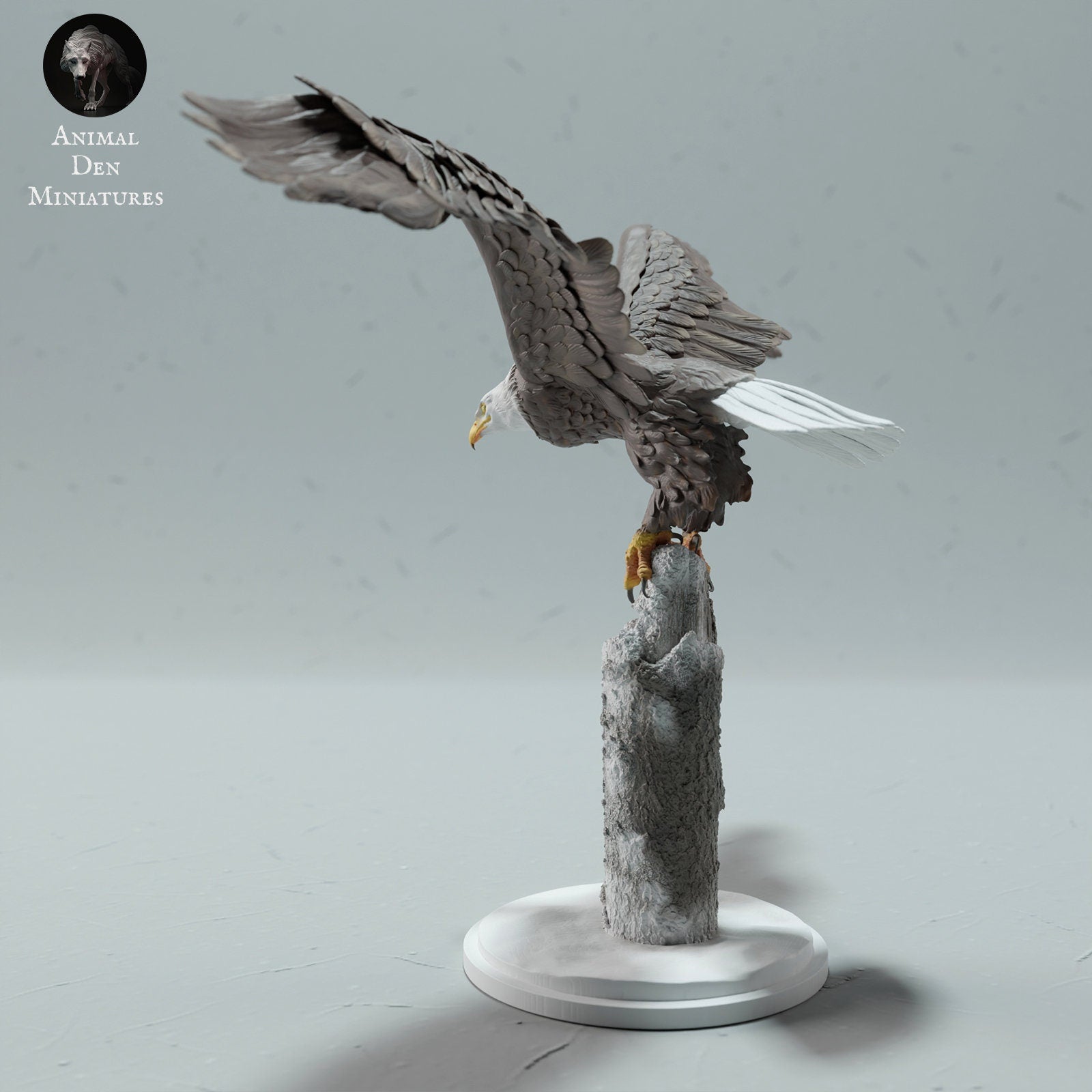 Bald Eagle 1:20 Scale Model by Animal Den Miniatures | Please Read Description