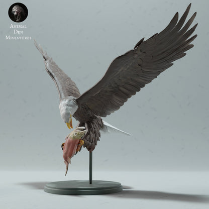 Bald Eagle 1:20 Scale Model by Animal Den Miniatures | Please Read Description