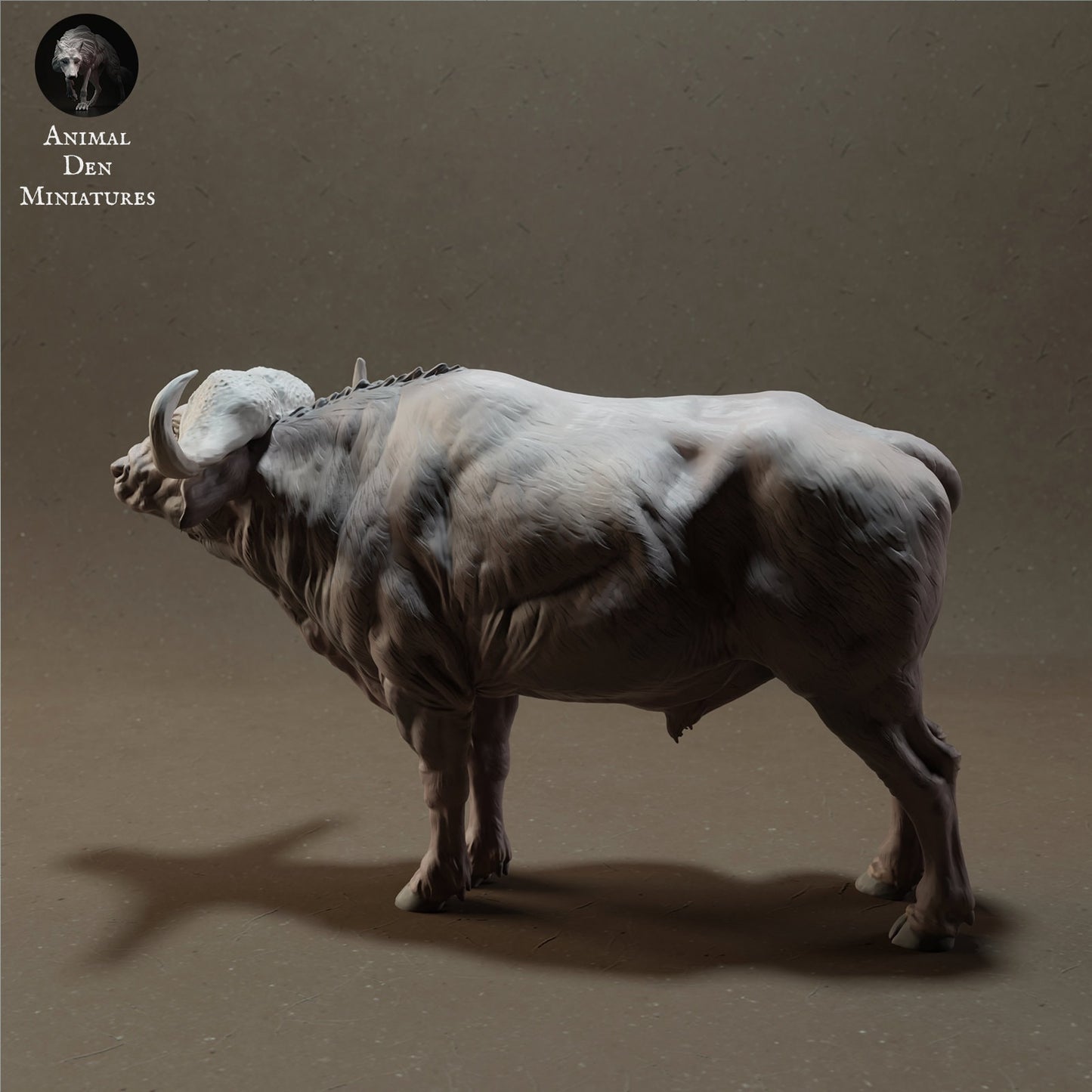 Cape Buffalo 1:24 Scale by Animal Den Miniatures | Please Read Description