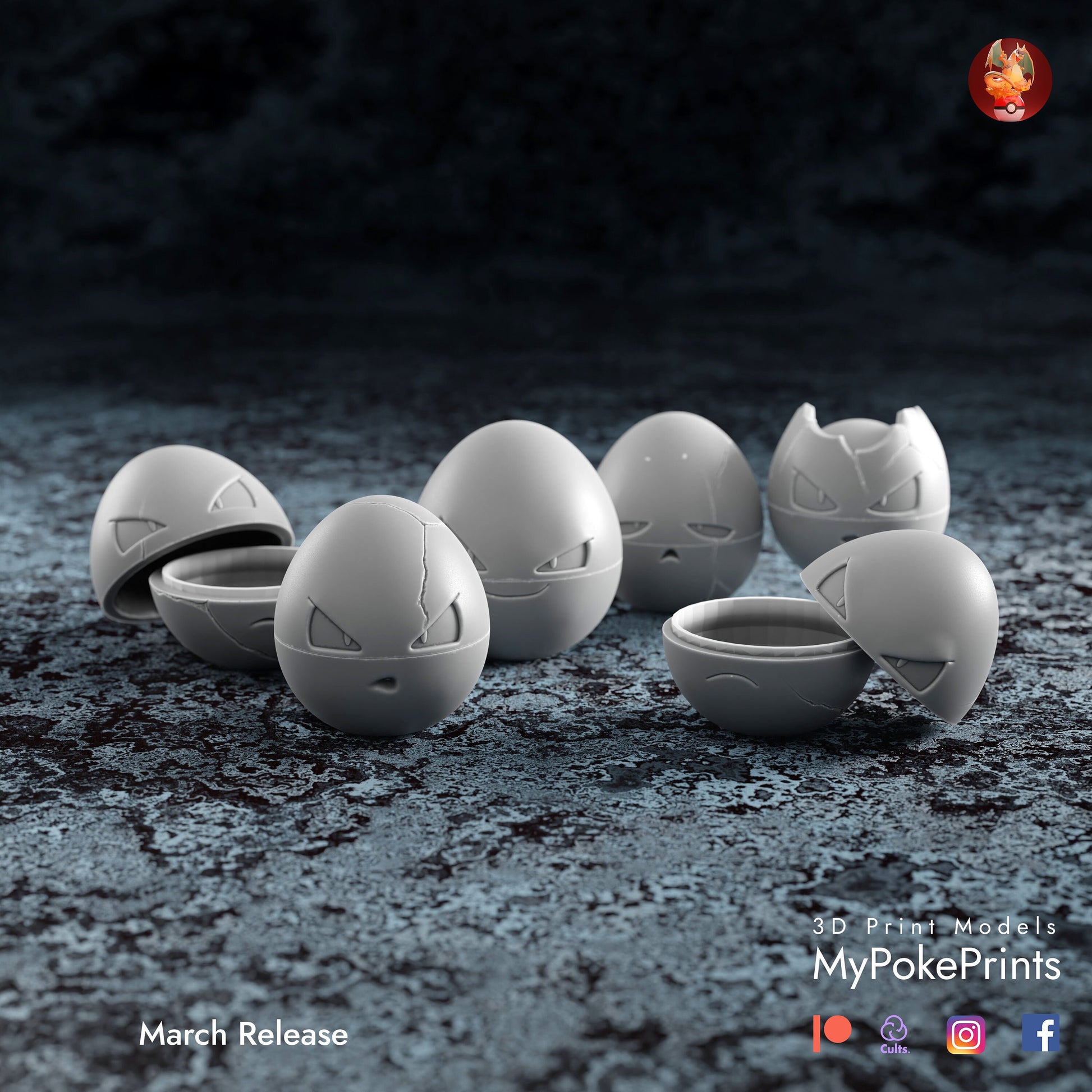 Egg Monster Jars by MyPokePrints | Please Read Description