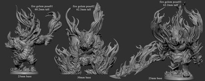 Fire Golems by Mini Monster Mayhem | Please Read Description