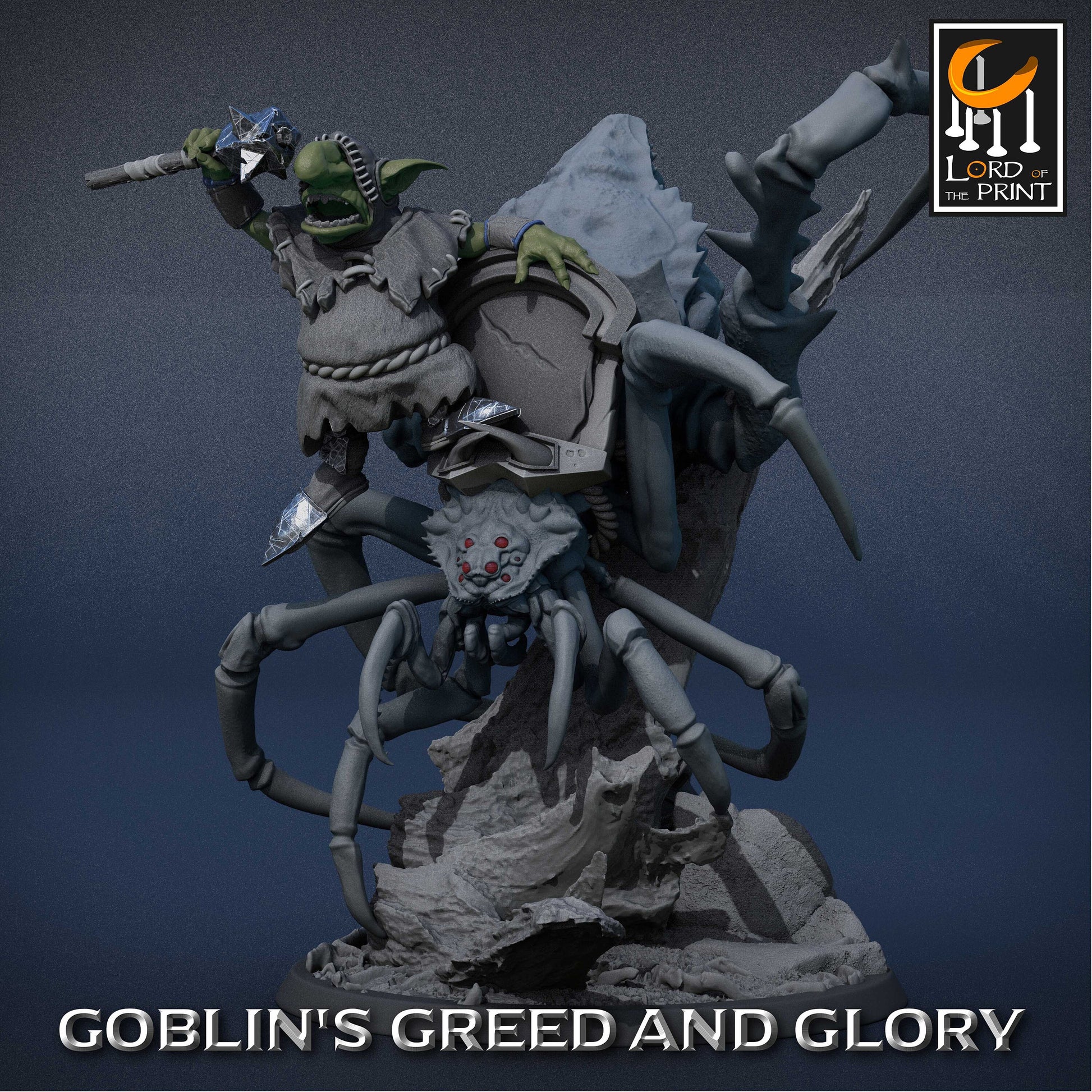 Goblin Spider Mounts (Set 1) by Lord of the Print | Please Read Description