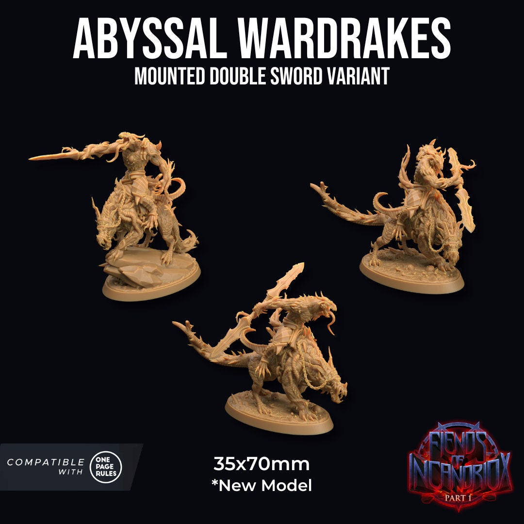 Mounted Abyssal Wardrakes by Dragon Trappers Lodge | Please Read Description